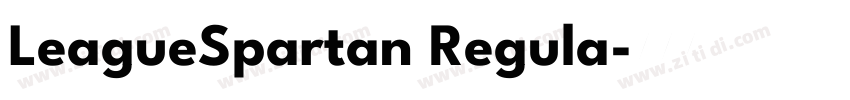 LeagueSpartan Regula字体转换